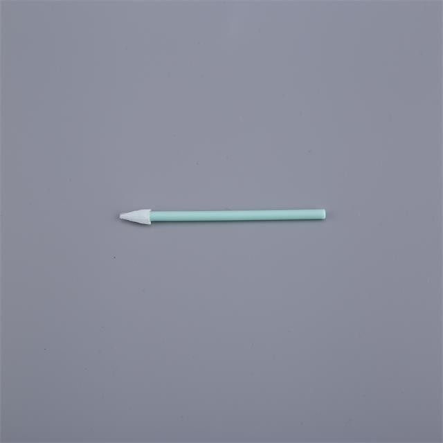Lightweight Cleanroom Microfiber Swabs Pointed Tip For Electronic Cleaning