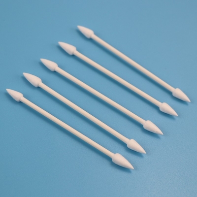 Eco φιλική εγγράφου πατσαβούρα βαμβακιού Qtips κεφαλιών ραβδιών δειγμένη διπλάσιο για το αποστειρωμένο δωμάτιο ασβέστιο-003