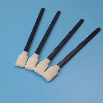50pcs/Bag ίνα - ελεύθερη μαύρη πατσαβούρα αφρού ορθογωνίων αποστειρωμένων δωματίων ραβδιών PP για τον καθαρισμό φορμών