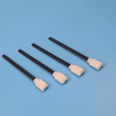 50pcs/Bag ίνα - ελεύθερη μαύρη πατσαβούρα αφρού ορθογωνίων αποστειρωμένων δωματίων ραβδιών PP για τον καθαρισμό φορμών