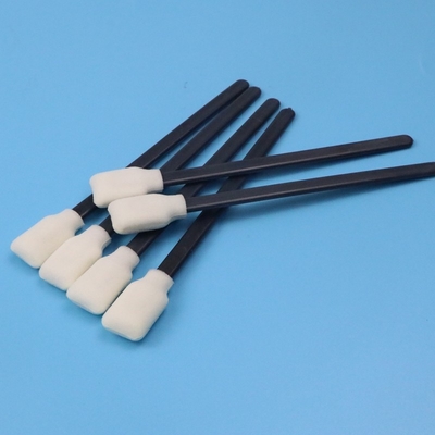 50pcs/Bag ίνα - ελεύθερη μαύρη πατσαβούρα αφρού ορθογωνίων αποστειρωμένων δωματίων ραβδιών PP για τον καθαρισμό φορμών