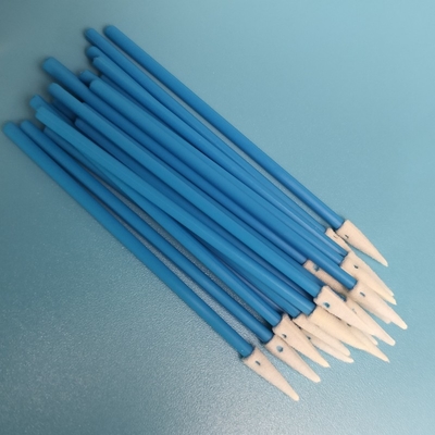 Απαλλαγμένος από λινταρισμό πύκνωμα Swab με πράσινο / κόκκινο χερούλι για ηλεκτρονικά καθαριστικά Qtips