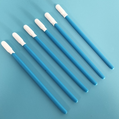 TX743 Καθαρισμός εργοστασίου χωρίς λιντα Micro Round Dacron Polyester Swab για καθαρό δωμάτιο
