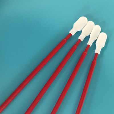 TX761 Μη αβραστικό κόκκινο PP Stick Head Πλέγμα Polyester Swabs PCB καθαριστικό Swab για καθαρό δωμάτιο