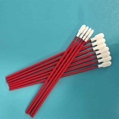 TX761 Μη αβραστικό κόκκινο PP Stick Head Πλέγμα Polyester Swabs PCB καθαριστικό Swab για καθαρό δωμάτιο