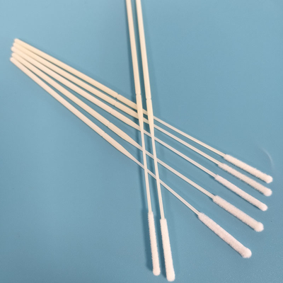 ABS Stick Flocked Nylon Nasal Swab Συλλογή δειγμάτων Swab με σημείο ρήξης περιτυλιγμένο ξεχωριστά