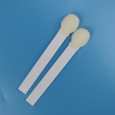 Ξαναχρησιμοποιήσιμα λευκά PP Stick Foam Tip Swabs Μεγάλα Στρογγυλά Σφουγγαρόστρωμα Stick Foam Head Medical Swabs