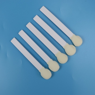 Ξαναχρησιμοποιήσιμα λευκά PP Stick Foam Tip Swabs Μεγάλα Στρογγυλά Σφουγγαρόστρωμα Stick Foam Head Medical Swabs