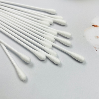6 ίντσες βαμβακερό κορυφαίο Swab ιατρική μόνιμη χρήση δείγματος Swab με στερεό PP λαβή