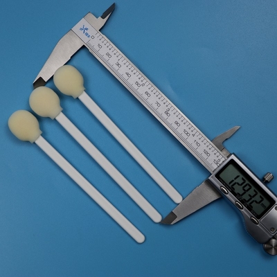 Απορριπτό λευκό PP Stick Round Σφουγγάρι Stick ιατρικό Lollipop αφρό Swab Applicator