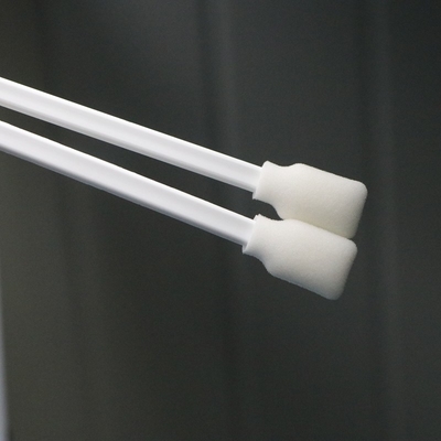 707 Ξαναχρησιμοποιήσιμος λευκός PP Stick Square Sponge Stick Medical Foam Swab Applicator για τη φροντίδα πληγών