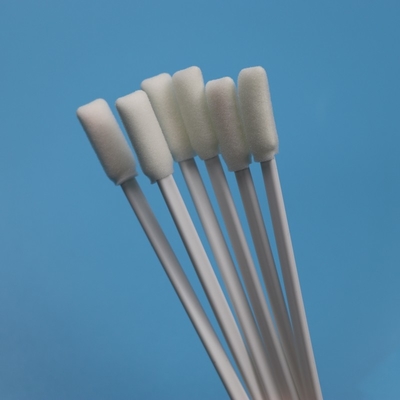 TX712 Χωρίς Λιντ Λευκό PP Stick 10mm Στρογγυλό καθαρό δωμάτιο Swab εκτυπωτή καθαρισμού ESD αφρό Swab