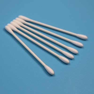 CA-002 Περιβαλλοντικά φιλικά διπλό άκρο Qtips Βιομηχανικός καθαρισμός Βαμβάκι Bud Cleanroom Βαμβάκι Swab
