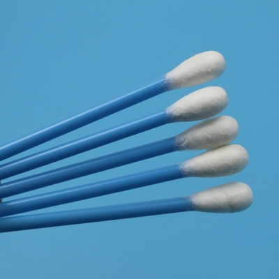 10cm Μπλε PP Stick Μεγάλο Στρογγυλό Κεφαλάκι Βαμβακερό Μπουκάλι Ιατρικό Βαμβακερό Swab Εφαρμοστήρα Για Συλλογή Δοκιμμάτων