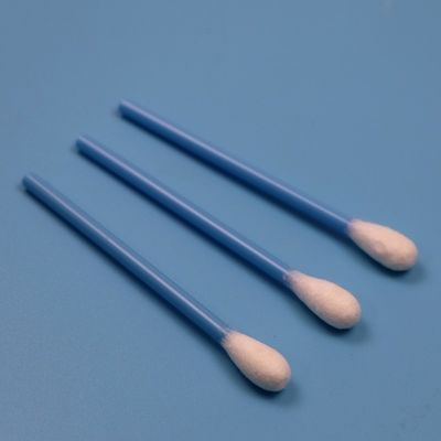 10cm Μπλε PP Stick Μεγάλο Στρογγυλό Κεφαλάκι Βαμβακερό Μπουκάλι Ιατρικό Βαμβακερό Swab Εφαρμοστήρα Για Συλλογή Δοκιμμάτων