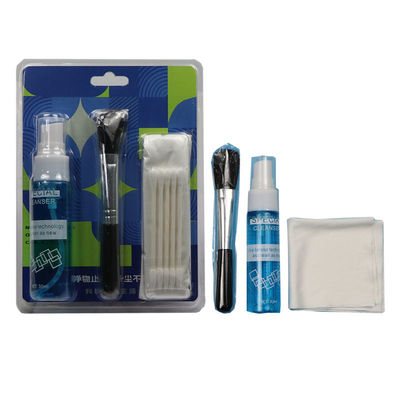 4 σε 1 φορητά υφάσματα καθαρισμού μικροϊνών Καθαριστικό οθόνης Λάπτοπ Κιτ καθαρισμού φακών με λύση