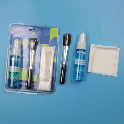 4 σε 1 φορητά υφάσματα καθαρισμού μικροϊνών Καθαριστικό οθόνης Λάπτοπ Κιτ καθαρισμού φακών με λύση