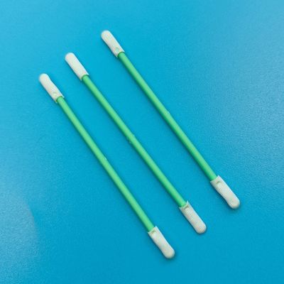 TX758 Απαλλαγμένος από λιντ διπλό άκρο ESD Polyester Swab Precision Cleanroom Detailing Swab για απομάκρυνση της σκόνης
