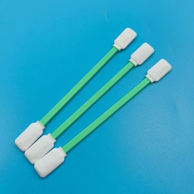 TX714 Lint Free Flat Square ESD Polyester Swab Surface Cleaning Cleanroom Swab with Double Heads