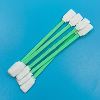 TX714 Lint Free Flat Square ESD Polyester Swab Surface Cleaning Cleanroom Swab with Double Heads
