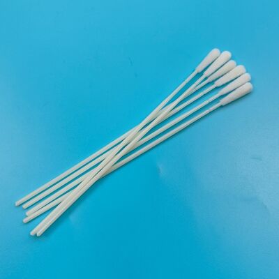 146mm Απορριπτό ABS Stick Flocked Nylon Surface Sampling Swab Test Flu Swab Oral Sample Collection Swab Στεριλή