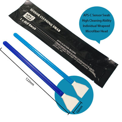 Μεμονωμένες τυλιγμένες μπατονέτες αισθητήρα μικροϊνών 16 mm για κάμερες APS-C Μάκτρο λεπτομερειών για καθαρισμό κάμερας DSLR