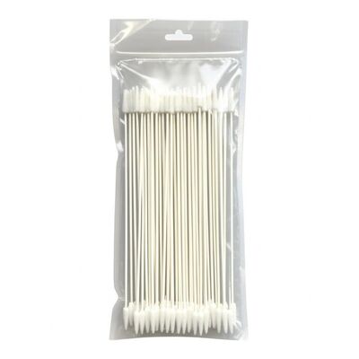 Μπατονέτες καθαρισμού εκτυπωτή DTF με κεφαλή σφουγγαριού αφρού 23cm Extra-Length Square-Head, 50 μπατονέτες σε συσκευασία