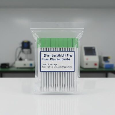 165mm μήκος Lint ελεύθερο αφρό καθαριστικό Swabs 100PCS συσκευασία αφρό tip Swabs για βιομηχανικές εφαρμογές