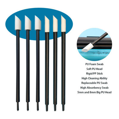T-21 Rigid PP Stick Replaceable 8mm PU Head Printer Swab PU Foam Swab Ruby Stick Detailing Swab