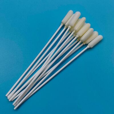 14cm Disposable Long PP Stick Big Foam Tip Oral Swab Sterile Specimen Collection Swab Flu Test Sampling Swab
