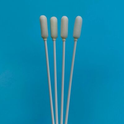 14cm Disposable Long PP Stick Big Foam Tip Oral Swab Sterile Specimen Collection Swab Flu Test Sampling Swab