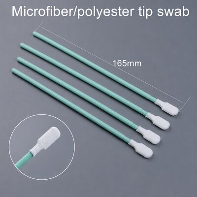 TX761 Καθαρό δωμάτιο Polyester Swab με Lint-ελεύθερη άκρη και ανθεκτικό λαβή PP για καθαρισμό PCB και οπτικών φακών 6.6 ίντσες 100pcs