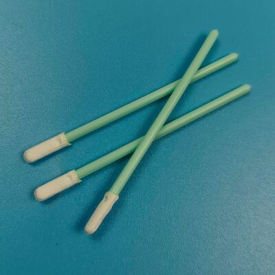 TX758 Small Flat Cleanroom Swab Semiconductor Cleaning ESD Polyester Swab Pecision Cleaning Swab