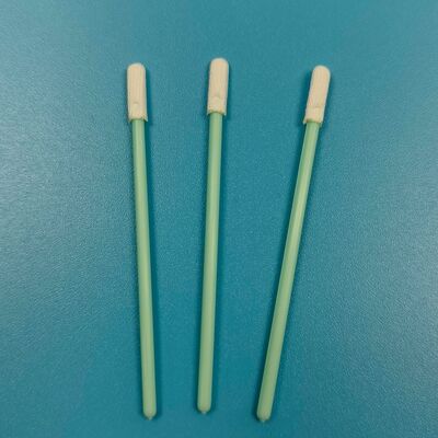 TX758 Small Flat Cleanroom Swab Semiconductor Cleaning ESD Polyester Swab Pecision Cleaning Swab