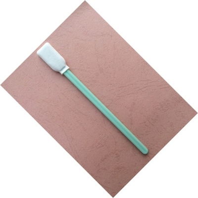Ορθογώνιο Microfiber σφουγγαρίζει το πράσινο ραβδί PP, αποστειρωμένες καθαρίζοντας πατσαβούρες για τους εκτυπωτές