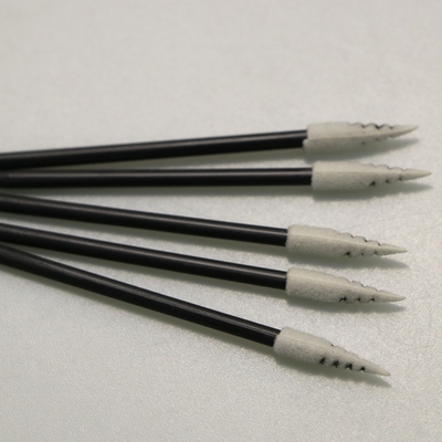 Ίνα - ελεύθερα δειγμένα σπείρα Applicators 76mm πατσαβουρών ακρών αφρού μήκος