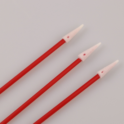 100pcs βιομηχανική χρήσης κόκκινη PP πατσαβούρα αφρού ραβδιών μίνι δειγμένη για τον καθαρισμό κασκών