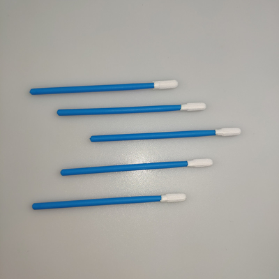 Κοντή καθαρίζοντας πατσαβούρα 100pcs/Bag πολυεστέρα μικροϋπολογιστών ραβδιών PP για το αποστειρωμένο δωμάτιο