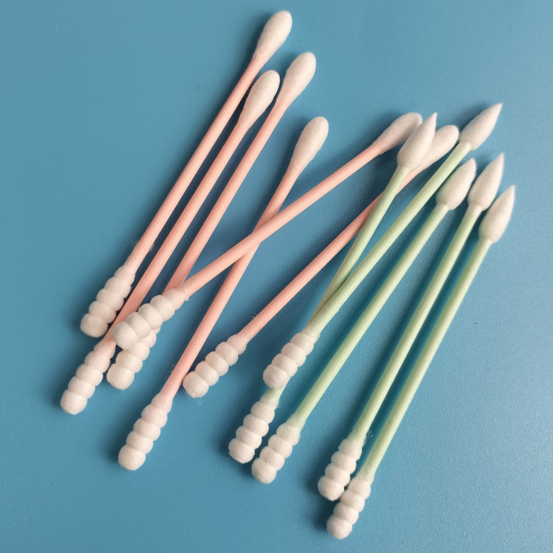 50pcs/Bag βιοδιασπάσιμη πατσαβούρα οφθαλμών βαμβακιού Qtips ραβδιών Πράσινης Βίβλου για την αφαίρεση Makeup