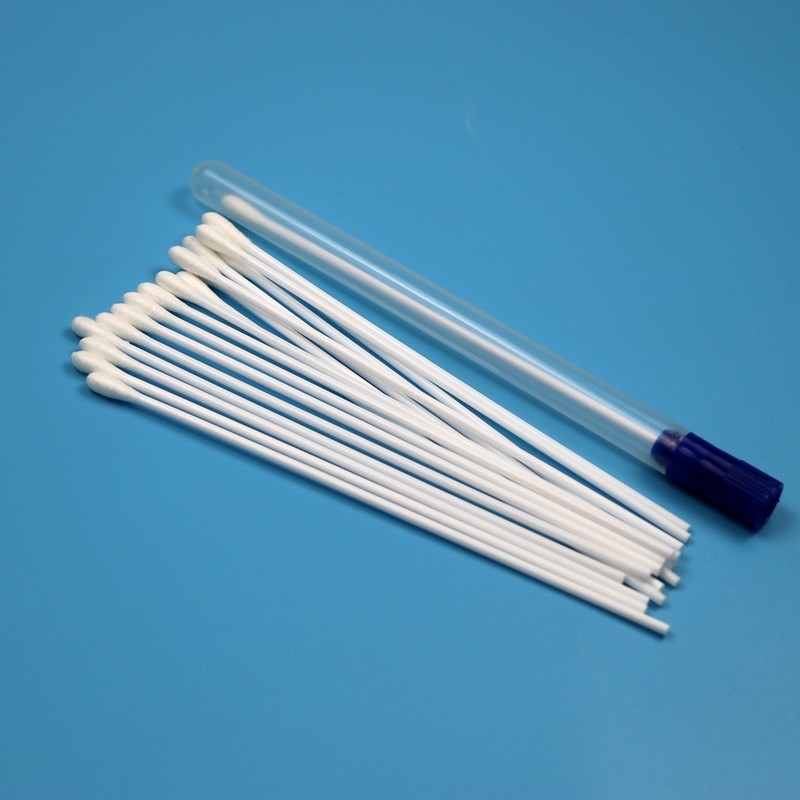 15cm Ξαναχρησιμοποιήσιμο PS Stick Rayon Oral Swab Sterile Sample Collection Swab VTM Kit