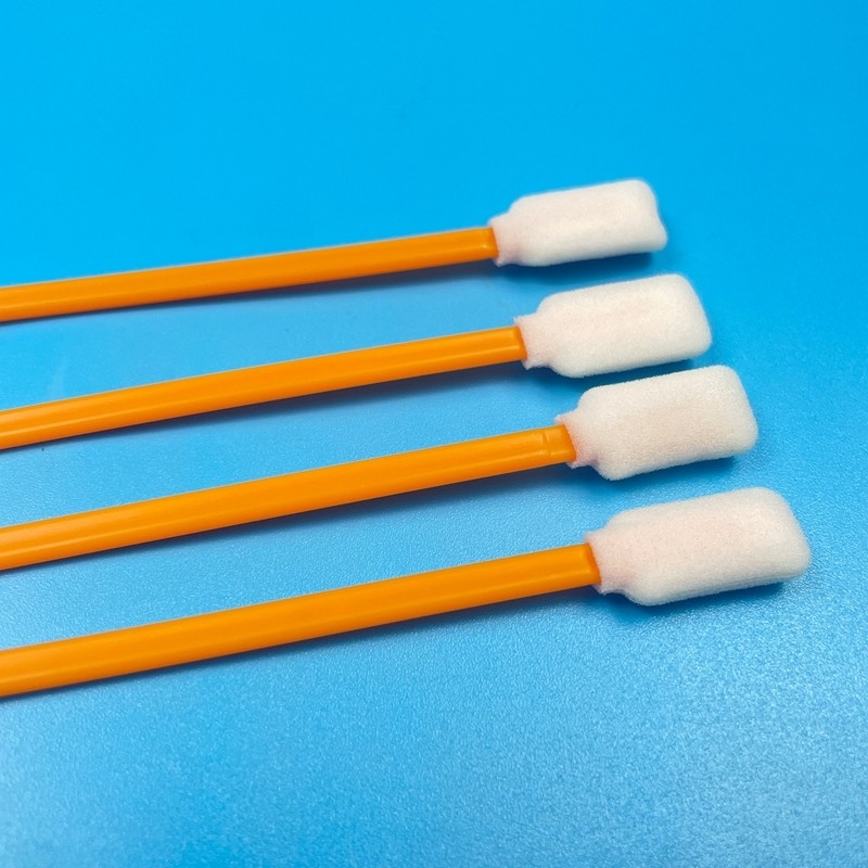 Ανθεκτικό σφουγγαρό σάμπες 50pcs 125mm Lint Free Πορτοκαλί / Μαύρο σφουγγαρό κεφάλι για το καθαρισμό ευαίσθητων επιφανειών