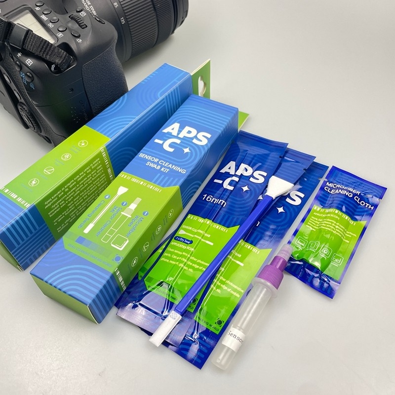 3 σε 1 APS-C κάμερα αισθητήρα Swab καθαριστικό κιτ μεμονωμένο συσκευασμένο με καθαριστικό αισθητήρα