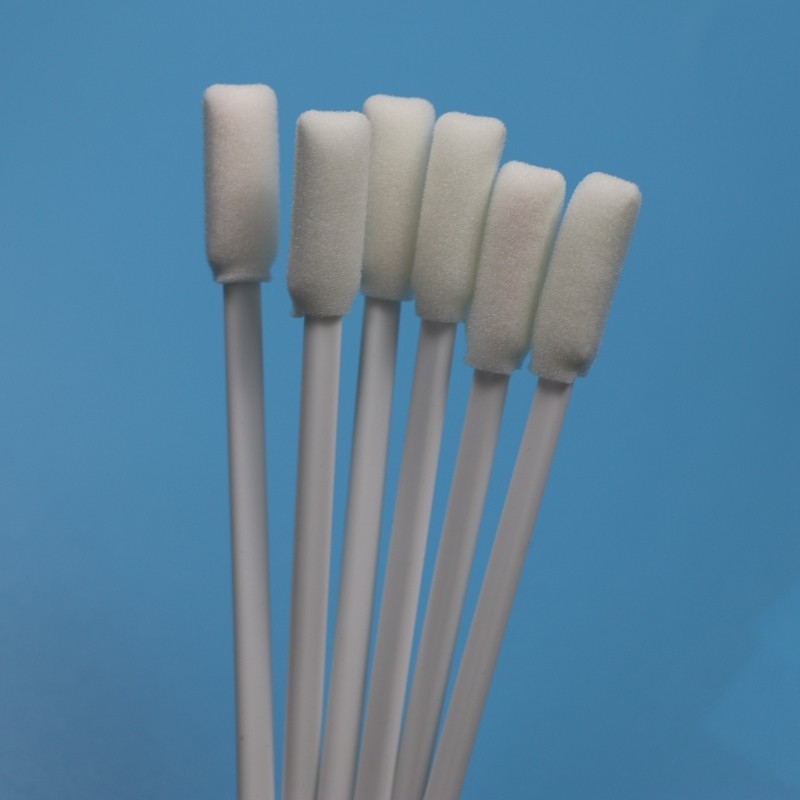 TX712 Χωρίς Λιντ Λευκό PP Stick 10mm Στρογγυλό καθαρό δωμάτιο Swab εκτυπωτή καθαρισμού ESD αφρό Swab