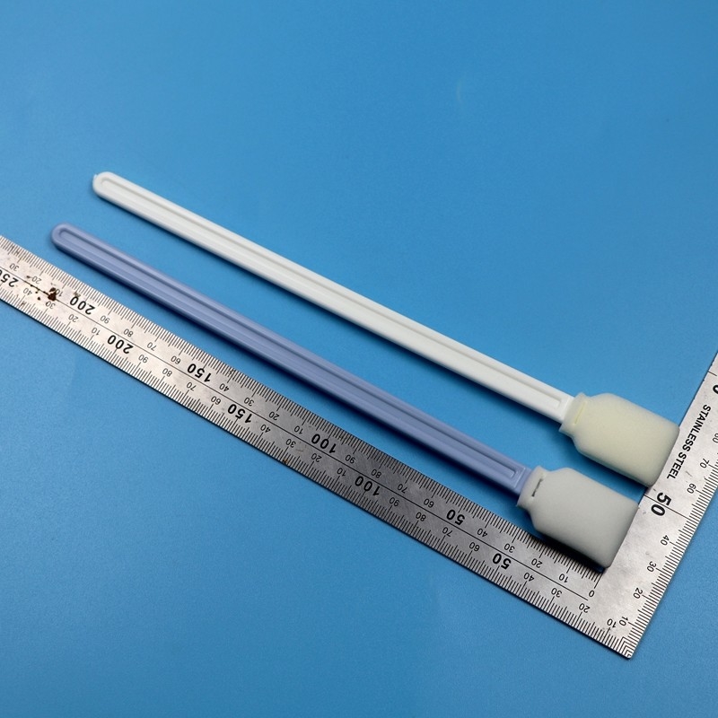228mm Χωρίς Λιντ Λευκό Υπερ-Μεγάλο Κουμπί Στρογγυλό Καθαρό δωμάτιο Swab UV εκτυπωτή Καθαριστικό Swab αφρού