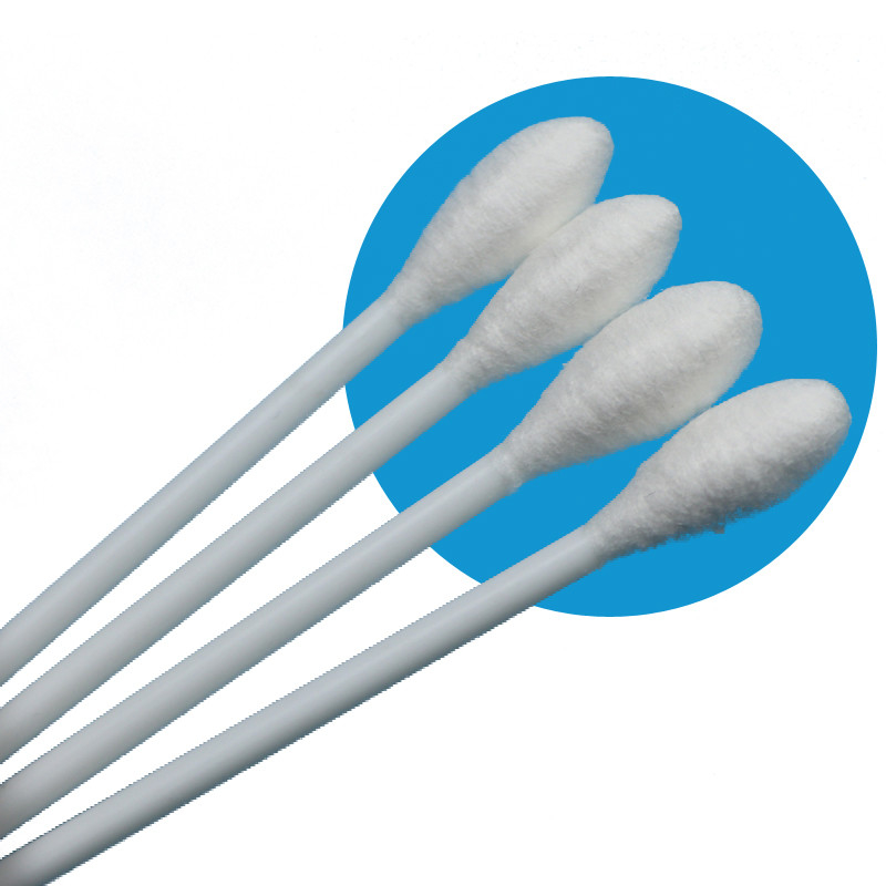 10cm PP Stick Μεγάλο Στρογγυλό Κεφαλάκι Βαμβακερό Μπουκάλι Ιατρικά Qtips Βαμβακερό Swab Εφαρμοστής