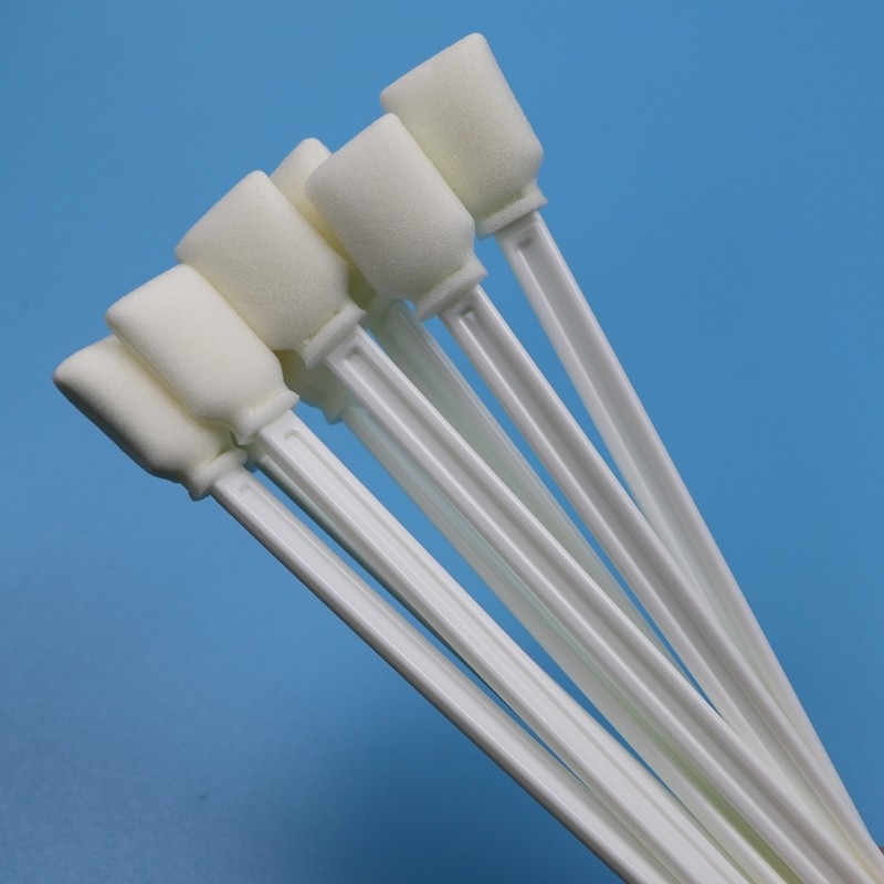 Απαλλαγμένο από λιντ 228mm Extra Long Handle Στρογγυλό Σφουγγάρι Λεπτομέρειας Swab Εκτυπωτής Καθαριστικό Σφουγγάρι Swab