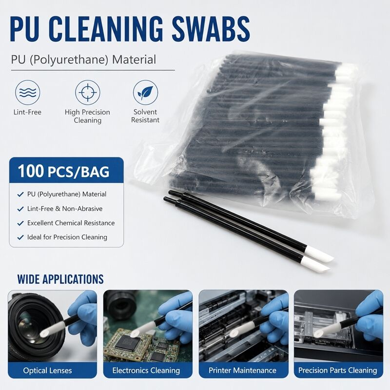 T-11 Ruby Stick Lint Free Swab ️ Φούσκα PU υψηλής απορρόφησης 5 mm, πλέσιμο & χωρίς λιντ για εκτυπωτή & οπτικό καθαρισμό
