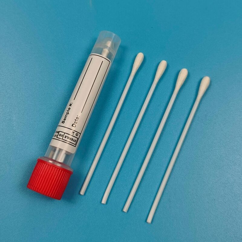 9cm PS Stick Sterile Dacron Oral Swab Test Influenza Συλλογή δείγματος γρίπης Συλλογή δείγματος επιφάνειας Swab Συλλογή δείγματος Swab για παρακολούθηση του περιβάλλοντος